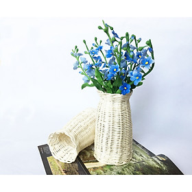 Mua Lọ hoa mây đan bằng mây tự nhiên KT M8xĐ12xC17cm cắm hoa  decor  trang trí bằng mây (1c)