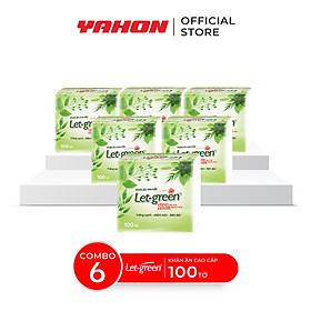 COMBO 6 Khăn Ăn Cao Cấp 33 33 Let-Green 100 Tờ Bao