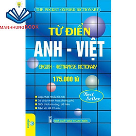 Sách - Từ điển Anh - Việt 175.000 từ ( hộp xanh ).