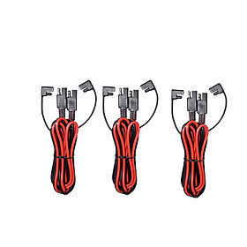 3x New 14AWG BATTERY CHARGER EXTENSION CABLE 2M / 6.5FT WIRE SAE CONNECTOR