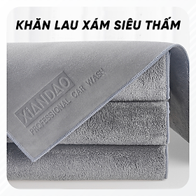 Khăn Lau Xe Hơi Ô Tô THẾ HỆ MỚI Cao Cấp Gia Dụng Đa Năng Siêu Thấm Microfiber, Không rụng lông