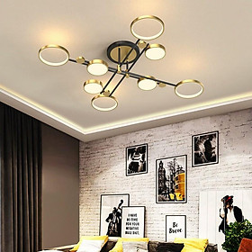 Đèn ốp trần led  phong cách Bắc Âu màu vàng trang trí phòng khách, sảnh phòng ngủ, decor spa, khách sản HL8006-80