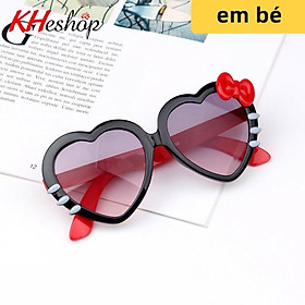 Mắt kính thời trang trẻ em chống tia UV bảo vệ mắt hình trái tim nhiều màu dễ thương cho bé gái