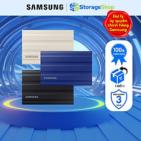 Mua Ổ cứng di động SSD Samsung Portable T7 Shield 1TB | 2TB NVMe PCIe USB 3.2 Gen 2 tốc độ tối đa 1.050 MB/s dung lượng - hàng chính hãng