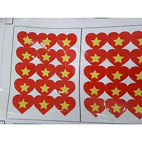 Combo 15 sticker hình trái tim