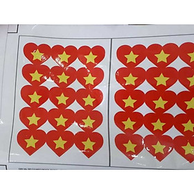 Combo 15 sticker hình trái tim