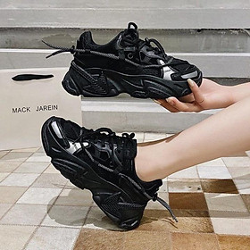 Giày Thể Thao Nữ Đế Độn Dây Viền Phản Quang Kiểu Dáng Hot Trend