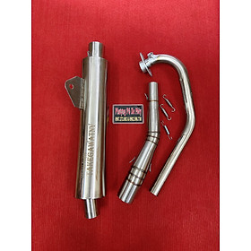 COMBO 1 SET Pô lon CBR full INOX 304 + CỔ 2 KHÚC dành cho mọi XE MÁY [ NEW ]