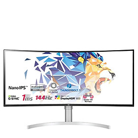 Màn hình LG 38WN95C-W (38inch/QHD+/NanoIPS/144hz/1ms/450nits/HDMI+DP+USB-C+Audio/GSync/Cong) - Hàng chính hãng