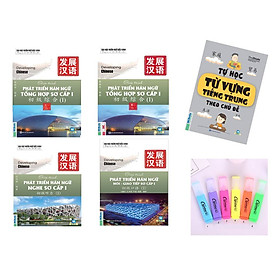 Combo 5 cuốn: Giáo trình Phát triển Hán ngữ Tổng hợp Sơ cấp 1 – Tập 1 + Giáo trình Phát triển Hán ngữ Tổng hợp Sơ cấp 1 – Tập 2 + Giáo Trình Phát Triển Hán Ngữ Nói - Giao Tiếp Sơ Cấp 1 + Giáo trình Phát triển Hán ngữ Nghe Sơ cấp 1 + Tự học từ vựng tiếng Trung theo chủ đề ( tặng bút nhớ dòng)