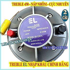 CẶP CỦ LOA TREBLE KÈN EL 450 COIL 44.4 NẮP NHÔM CAO CẤP HÀNG NHẬP KHẨU - GIÁ 2 LOA