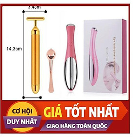 Combo 2  Máy Massage Mặt Nâng Cơ, Cây Lăn Mặt Nâng Cơ Da Cầm Tay Mát Xa Mạnh 102