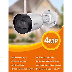 CAMERA NGOÀI TRỜI IMOU IP WIFI 4.0MP IPC-G 42P TỰ ĐỘNG BÙ SÁNG, CHỐNG NGƯỢC NHIỄU- HÀNG NHẬP KHẨU (TẶNG KÈM ĐẦU ĐỌC THẺ NHỚ CAO CẤP)