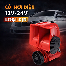 Còi Hơi Điện 12V–24V Độ Xe Máy Ô Tô | Tiếng Cực Lớn – Nhỏ Gọn – Lắp Mọi Loại Xe, đèn trang trí