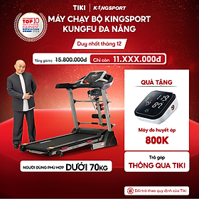 Máy chạy bộ KINGSPORT Kungfu đa năng, động cơ Kingtech hiệu suất 2.5 HP, khung sườn Kingtech Titan 2.0