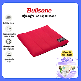Đệm ngồi xe hơi, văn phòng cao cấp bullsone size m - màu đỏ