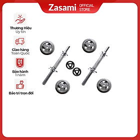 Bộ 2 đòn tay 20kg tạ ( 2 đĩa 2kg, 2 đĩa 3kg, 2 đĩa 5kg )