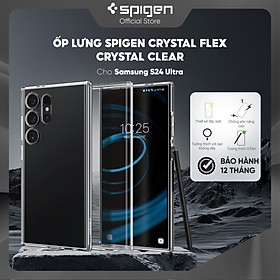 Ốp lưng Spigen Crystal Flex cho Samsung Galaxy S24 Ultra/ S24 Plus/ S24 - Tinh Tế và Bền Bỉ, Bảo Vệ, Hàng Chính Hãng