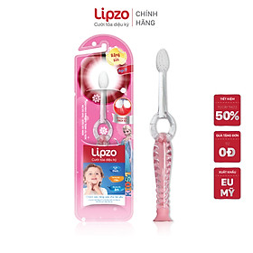 Bàn Chải Đánh Răng LIPZO Kids 1 Lông Chỉ Tơ Nha Khoa Kháng Khuẩn Mềm Mảnh Dành Cho Bé Từ 2 Tuổi Trở Lên