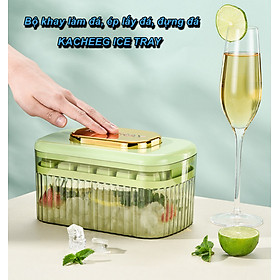 Bộ khay làm đá, ép lấy đá, đựng đá KACHEEG ICE TRAY cao cấp - Home and Garden