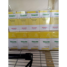 Vimectin 0,3% nội, ngoại ký sinh trùng cho thú nuôi LỌ 50ML