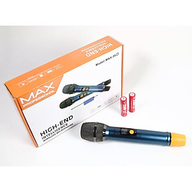 Micro không dây đa năng Max 36 Nâng cấp từ Max 19 Hút âm tốt, chống hú hiệu quả Sạc pin ngay trên mic Màn hình LCD