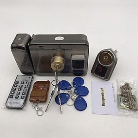 Khóa cổng  AXL-063 dùng thẻ từ, remote và chìa cơ