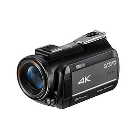 Máy quay video 4K 60fps Ordro AZ30 Tầm nhìn ban đêm Tầm nhìn kỹ thuật số YouTube Blogger Vlogging Bắn ghi màu: Đen