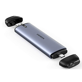 Mua Hộp ổ cứng ssd M.2 B-Key NGFF ra type c 3.1 gen 2 và usb 3.0 Ugreen 70533 CM298 Hàng Chính Hãng