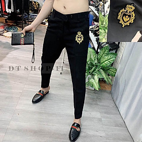 Quần tây âu nam logo đính đá cao cấp ARU SHOP hot trend 2022