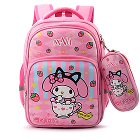 Balo học sinh Mr Vui BLH947 phù hợp cho bé gái học lớp 1-3 (37 x 28 x 19 cm)