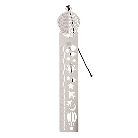 Thước Vẽ Trang Trí Ruler Bookmark - Hot - Air Balloon