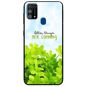 Ốp lưng dành cho Samsung Galaxy M31 mẫu Cỏ Xanh Và Chữ