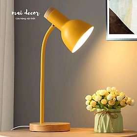 Mua Đèn học để bàn vintage chân gỗ phong cách Hàn Quốc  ba chế độ sáng thông minh