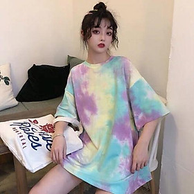 ÁO PHÔNG TAY LỠ PHỐI LOANG MÀU UNISEX HOTTREND - XT