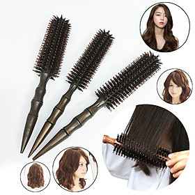 Lu Sấy Lông Heo Cao Cấp, Chất Liệu Chịu Nhiệt Tạo Nếp Và Bồng Bềnh Cho Tóc, Uốn Lọn Xoăn Theo Kích Thước Phần Răng Lược, Tiết Kiệm Thời Gian