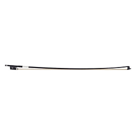 NEW 1/4 Size Black Horse Hair Carbon Fiber Violin Bow Parts Good Balance