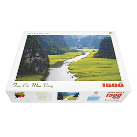 Bộ tranh xếp hình cao cấp 1500 mảnh ghép – Tam Cốc Mùa Vàng (60x100cm)