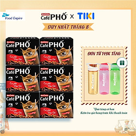 Combo 6 hộp Cà phê phố Sữa Đá - Maccoffee (hộp 10 gói x 24g)