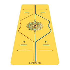 Thảm yoga định tuyến PU Liforme Rainbow Hope 4.2mm [TẶNG TÚI ĐỰNG THẢM + CHAI VỆ SINH THẢM 100ML]