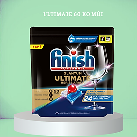 Viên Rửa Chén Bát Finish Quantum Ultimate Túi 60 Viên - Nhập khẩu từ Đức