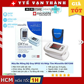 Máy Đo Nồng Độ Oxy SPO2 Và Nhịp Tim Microlife OXY200 (OXY 200) -VT0389