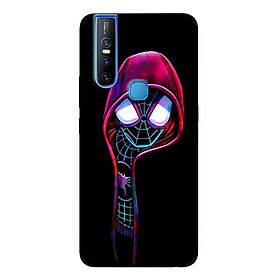 Ốp lưng in cho Vivo V15 Nhện Đen
