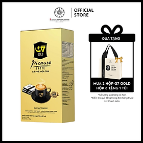 Trung Nguyên Legend - Cà phê sữa hòa tan G7 Gold Picasso Latte - Hộp 8 gói x 18gr