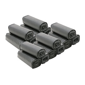 Mua Combo 15 cuộn Túi đựng rác gia đình  Bao đựng rác văn phòng tiện lợi màu đen size tiểu 44x56
