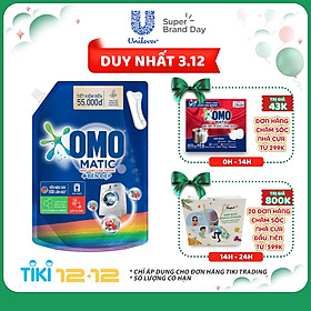 Túi Nước Giặt Omo Matic Bền Đẹp Cửa Trước 2.9Kg