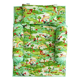 Bộ 4 Món Ga Gối Cho Bé Sleep Baby Green Forest - F110