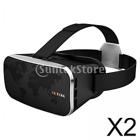 Hình ảnh 2x 3D VR Virtual Reality Headset Lightweight Glasses for 4-6 inch Smartphone