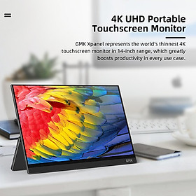 Màn hình cảm ứng 4K 14 inch GMK KD1 di động độ phân giải 3840*2160 với dung cảm ứng 10 điểm
