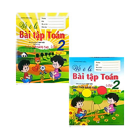 Combo Vở Ô Li Bài Tập Toán Lớp 2 Quyển 1 + Quyển 2 ( Bám Sát Sách Giáo Khoa Chân trời Sáng Tạo )